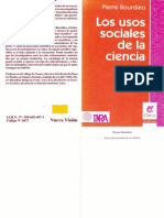 Los Usos Sociales de La Ciencia Pierre Bourdieu PDF