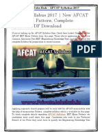 AFCAT Syllabus 2017 | New AFCAT EKT Exam Pattern, Complete Syllabus PDF Download