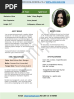 Sample muslim groom biodata Muslim Grooms,