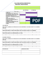 Escala Evaluativa Individual Creatividad