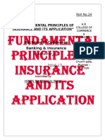 Fundamental Principle of Insurance and Its Application 