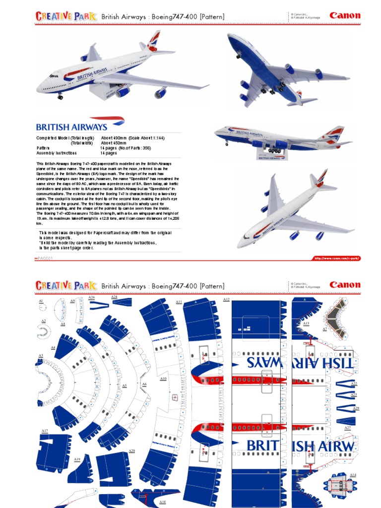 BRITISH AIRWAY Boeing747-400 PDF | PDF | Industries | Aeronautics