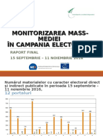 332260663 Raport Final de Monitorizare a Prtalurilor on Line Și Ziare in Campania Electorală Pentru Alegerile Prezidențiale