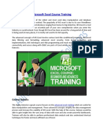 Enhance your Skills on Microsoft Excel Course