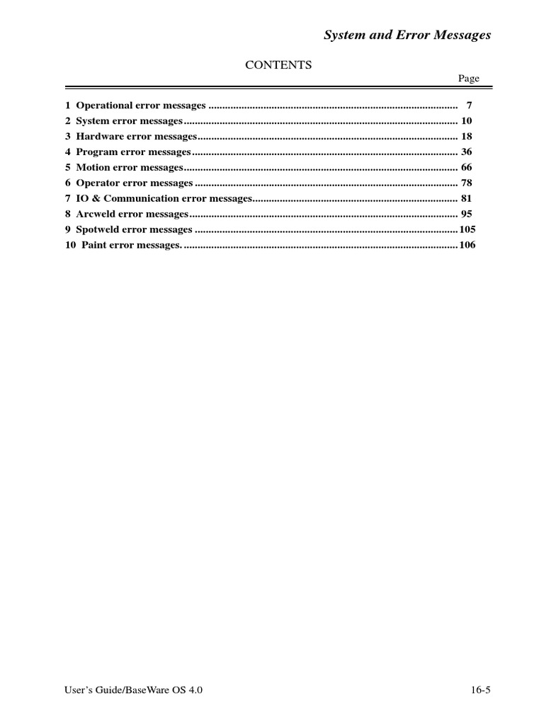ABB Robot System Error Codes Guide | PDF | Floppy Disk | Disk Storage