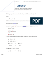 Solving An Equation That Can Be Written in Quadratic Form