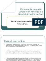 Concurenta Pe Piata Vinurilor in America de Nord