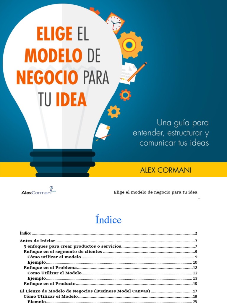 Elige El Modelo de Negocio para Tu Idea | PDF