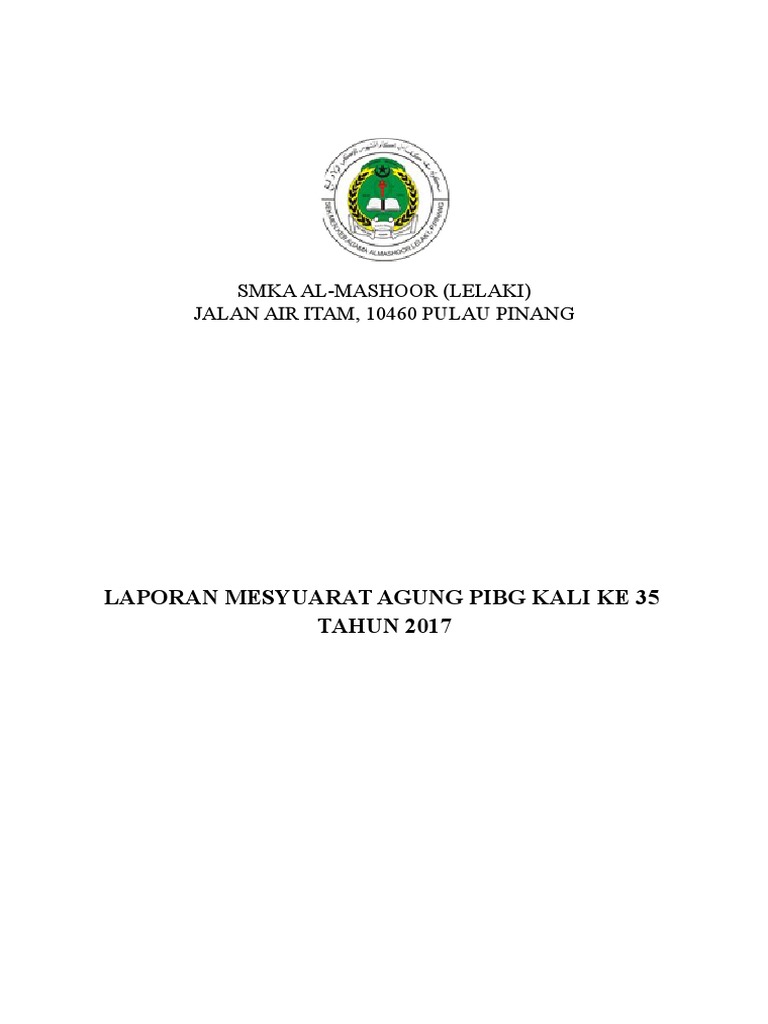 Dokumentasi Mesyuarat Agung Pibg 35 2017