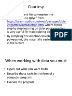 Tutorial-Introduction To Dplyr