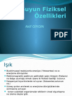 Suyun Fiziksel Özellikleri