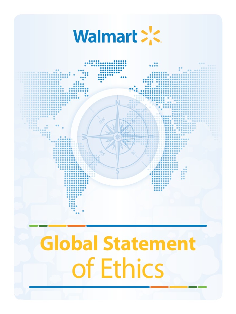 WalMart Global Ethics Statement PDF PDF Walmart Confidentiality