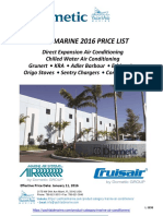 2016 Dometic Price List Marine Air Conditioner PDF