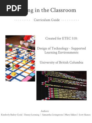 coding in the classroom  currirulum guide 2 