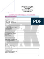 (All in Registration Form) #TripBarengCK Bangkok Women's Journey