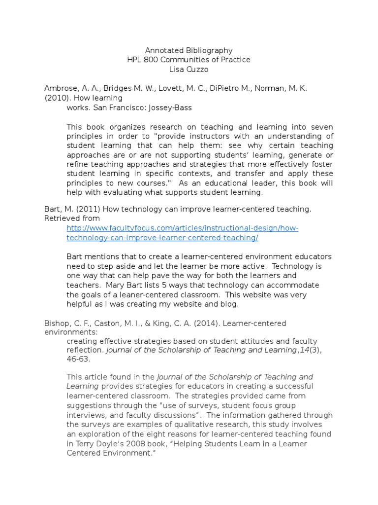 Annotated bibliography mla picture