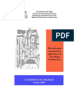 Metodologias Cuantitativas Aplicadas A La Psicología Comunitaria PDF