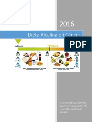 dieta alcalina cáncer pdf