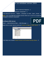 DNS Server On Windows Server 2003