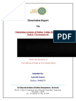 Dissertation Report On: Marketing Strategy of Dabur Vatika Hair Oil & Dabur Chyawanprash'