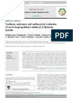 Synthesis, anticancer and antibacterial evaluation of novel (isopropylidene) uridine-[1,2,3]triazole hybrids