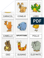 Set de Laminas Animales