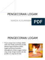 Pengecoran Logam (Sand Casting)