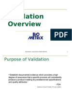 Validation Overview