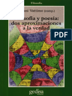 FILOSOFÌA Y POESÌA (DOS APROXIMACIONES A LA VERDAD) - Gianni Vattimo (Compilador) - (1999).pdf