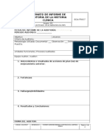 GCA-FR020 Formato de Informe Auditoria Historia Clínica