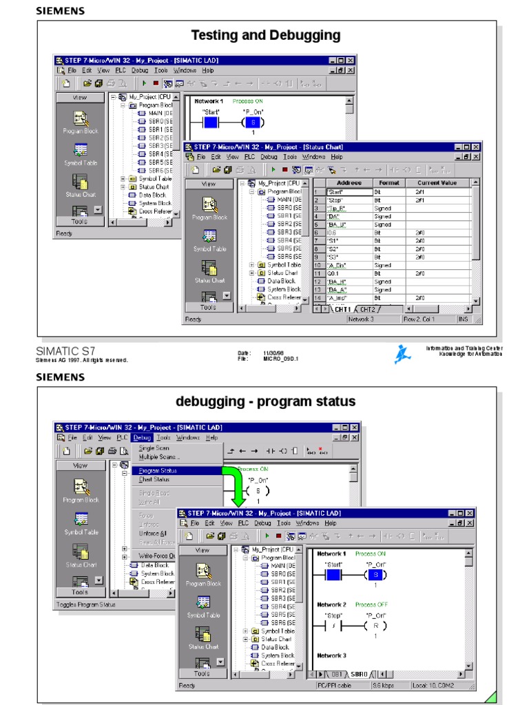 Testing and Debugging: Simatic S7 | PDF | Business | Computers