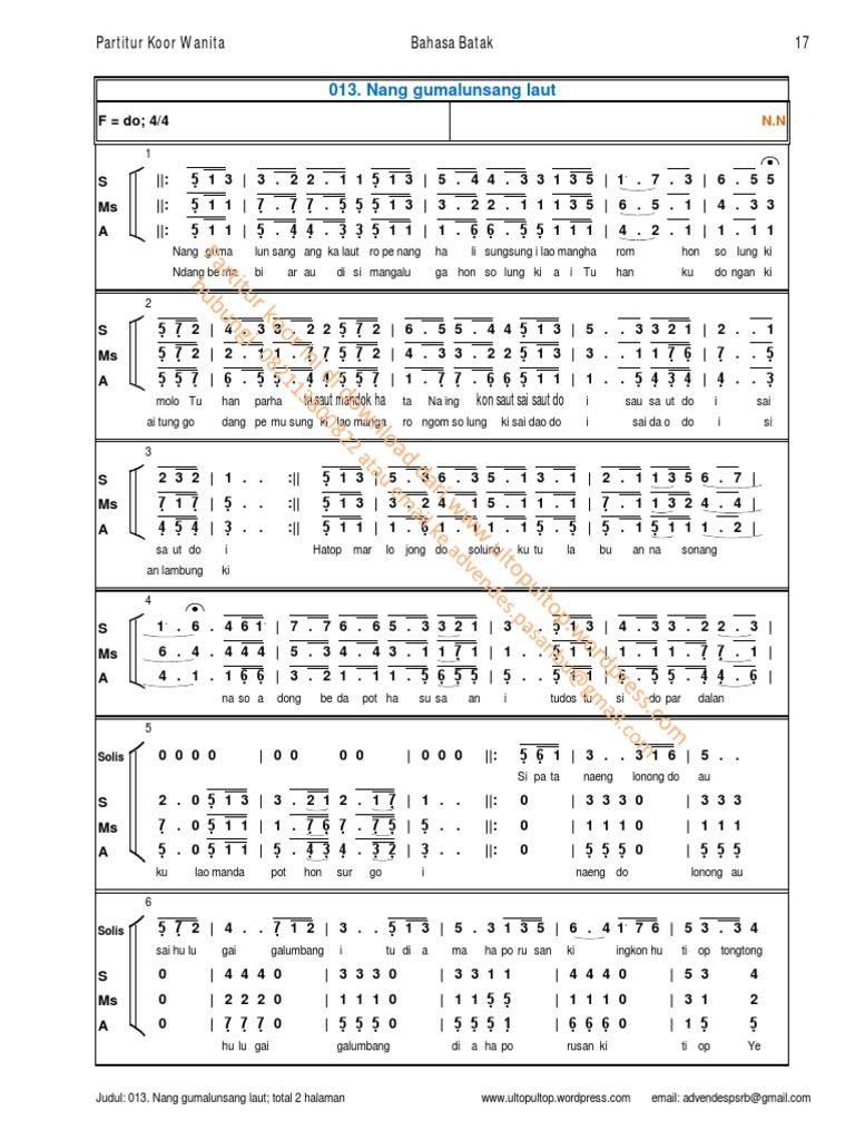 Nang Gumalunsang Laut | PDF