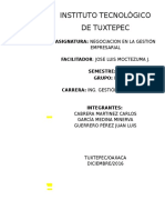 Negociación en La Gestión Empresarialtrabajo Fina