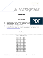 Simulado de Língua Portuguesa - Décio Terror