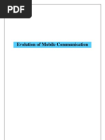 Download Evolution of Mobile Communication by Iroshan Priyantha SN34376105 doc pdf