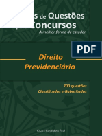 700 QUESTÕES de Direito Previdenciário PDF