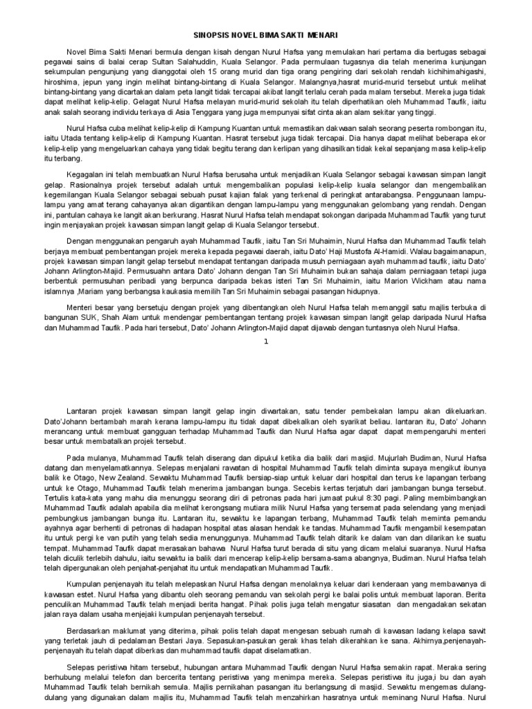Sinopsis Novelbimasakti Menari Pdf