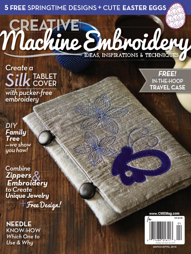 Creative Machine Embroidery - March, April 2015 | PDF | Embroidery ...