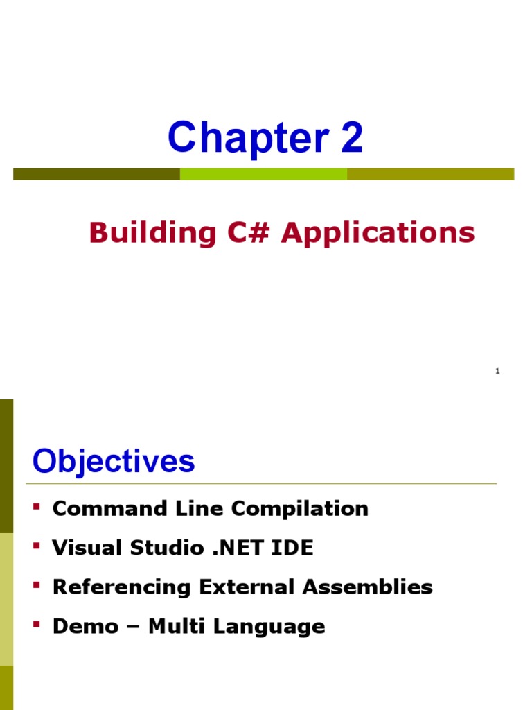 2.C# Applications | PDF | Command Line Interface | C Sharp (Programming ...