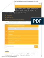 Symantec Endpoint Protection (SEP) Firewall Denies FTP Access From Client Even if FTP Service is Allowed to Access