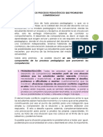 Cómo Son Los Procesos Pedagógicos Que Promueven Competencias