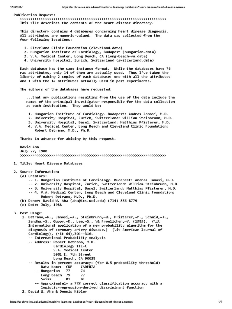 archive ics uci machine learning databases