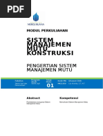 Download Modul Sistem Manajemen Mutu Konstruksi TM1 by Dwi Andayani SN343771365 doc pdf