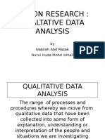 Action Research: Qualitative Data Analysis