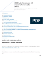 Resumen de La Ley 392015 de 1 de Octubre Del Procedimiento Administrativo Común de Las Administracion