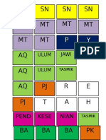 Jadual Cover Kelas