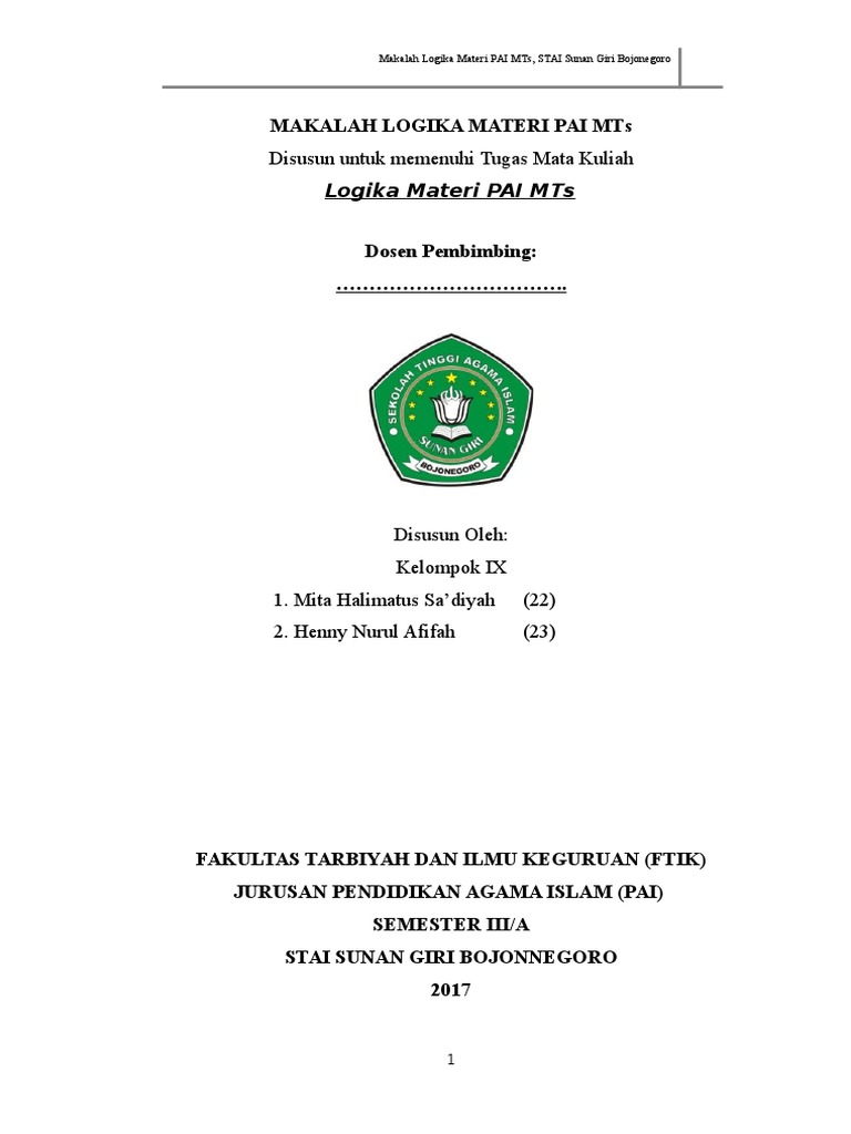 Makalah Aqidah Ahklaq