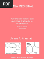 Kimia Medisinal Hubungan Struktur Dan Aktivitas Turunan N Arilantranilat