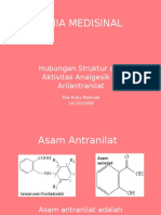 KIMIA MEDISINAL Hubungan Struktur Dan Aktivitas Turunan N-Arilantranilat