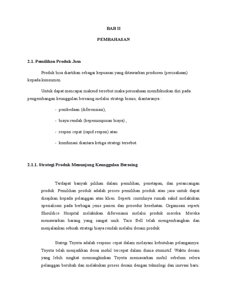 Makalah Desain Produk Dan Jasa | PDF